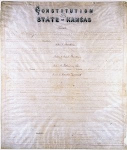 Lecompton Constitution, Constitution Hall, Lecompton, Territorial Capital , Kansas, 1857