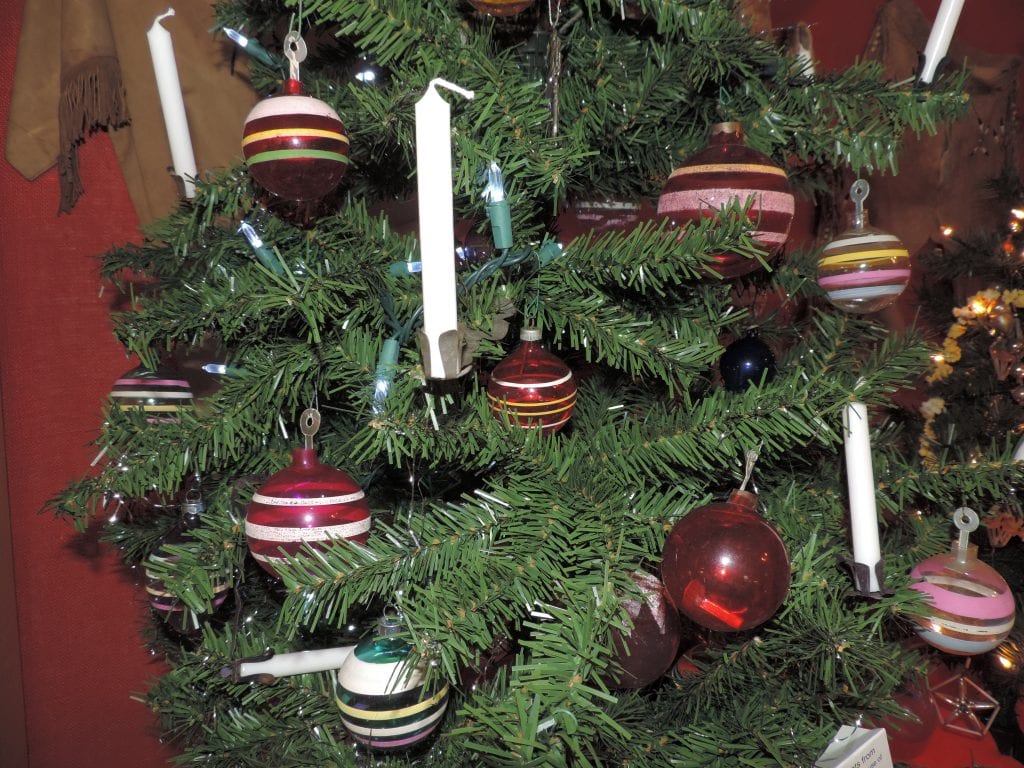 WWII ornaments, Lecompton, Christmas trees