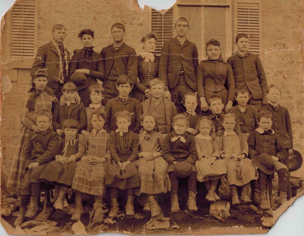 Glenn School District 33, Lecompton Township, circa 1890